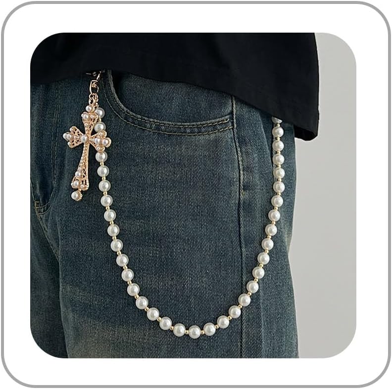 BOOSTIQ Pant Chains for Men Women Punk Rock Pocket Chains Turquoise Wallet Chain Western Country Cowboy Wallets Chain for Men - Image 1